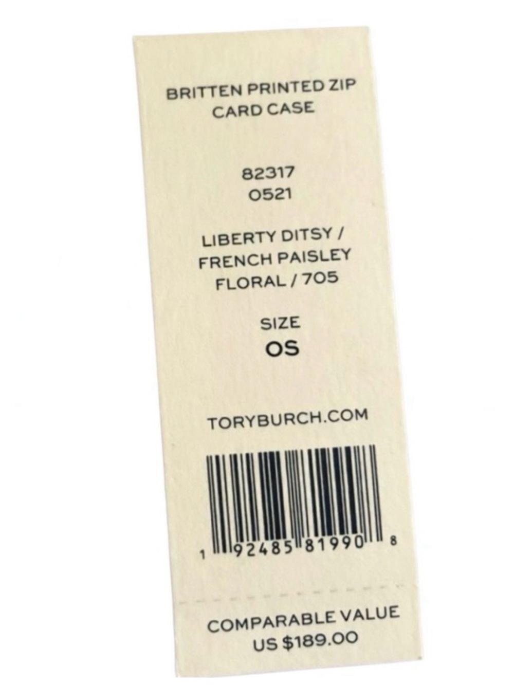 Tory Burch Yellow Floral Leather Zip Card Case with Gold Logo - Picture 8 of 9